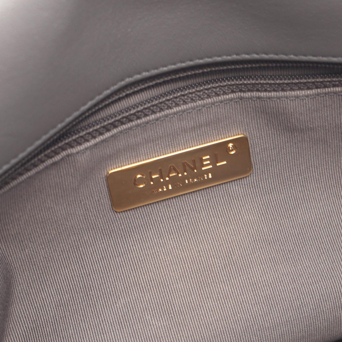 CHANEL Gray 19 dix-neuf 19 Matelasse 2WAY leather 2101219969251