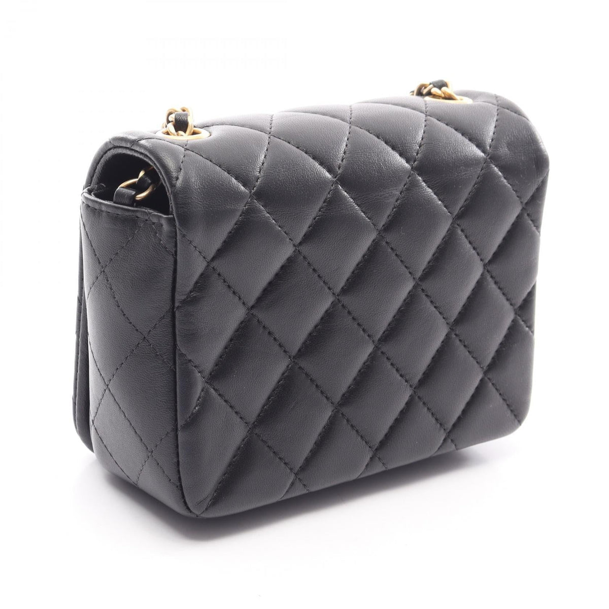 CHANEL Black Matelasse Lambskin (sheep leather) AS2599 2106800634518