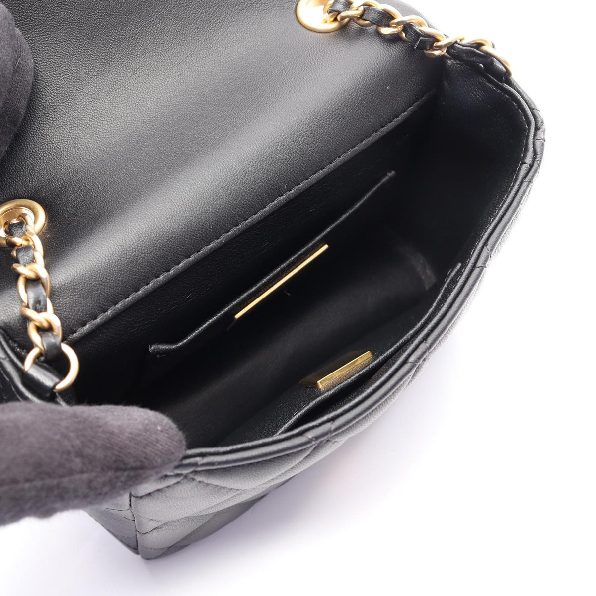 CHANEL Black Matelasse Lambskin (sheep leather) AS2599 2106800634518