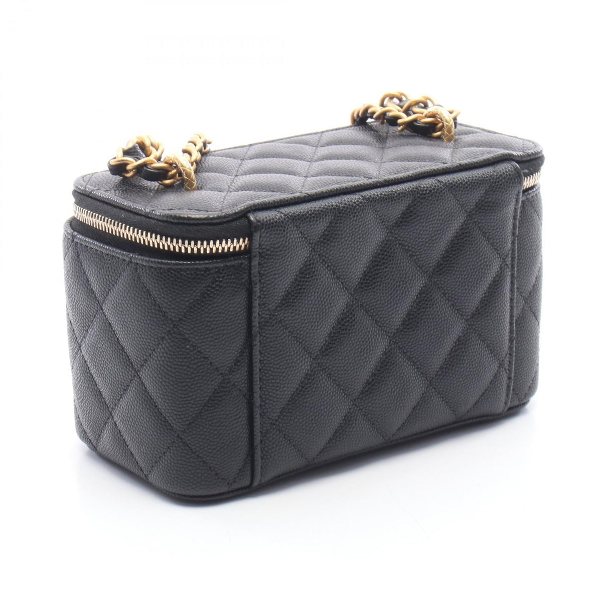 CHANEL Black Matelasse vanity Calfskin (cowhide) AP3376 2106800634501