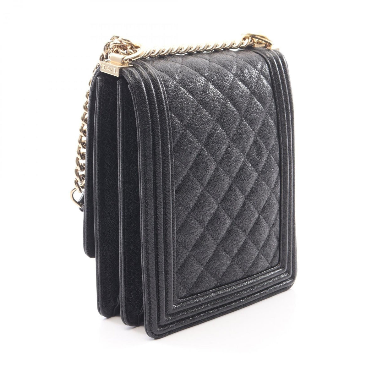 CHANEL Black Boy Chanel Matelasse Calfskin (cowhide) AS0130 2106800634525