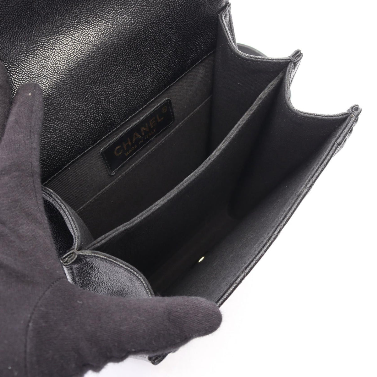 CHANEL Black Boy Chanel Matelasse Calfskin (cowhide) AS0130 2106800634525