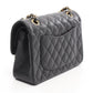 CHANEL Black Matelasse W flap Calfskin (cowhide) A01113 2106800634631