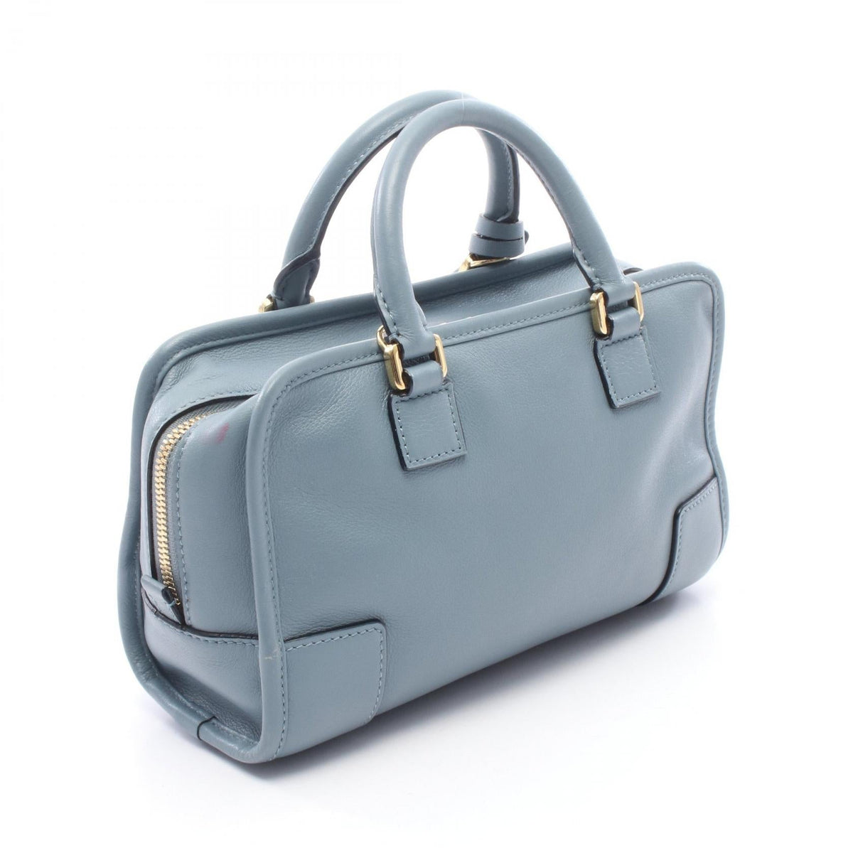 LOEWE Amazona 23 2WAY Handbag Blue leather 2101219968360