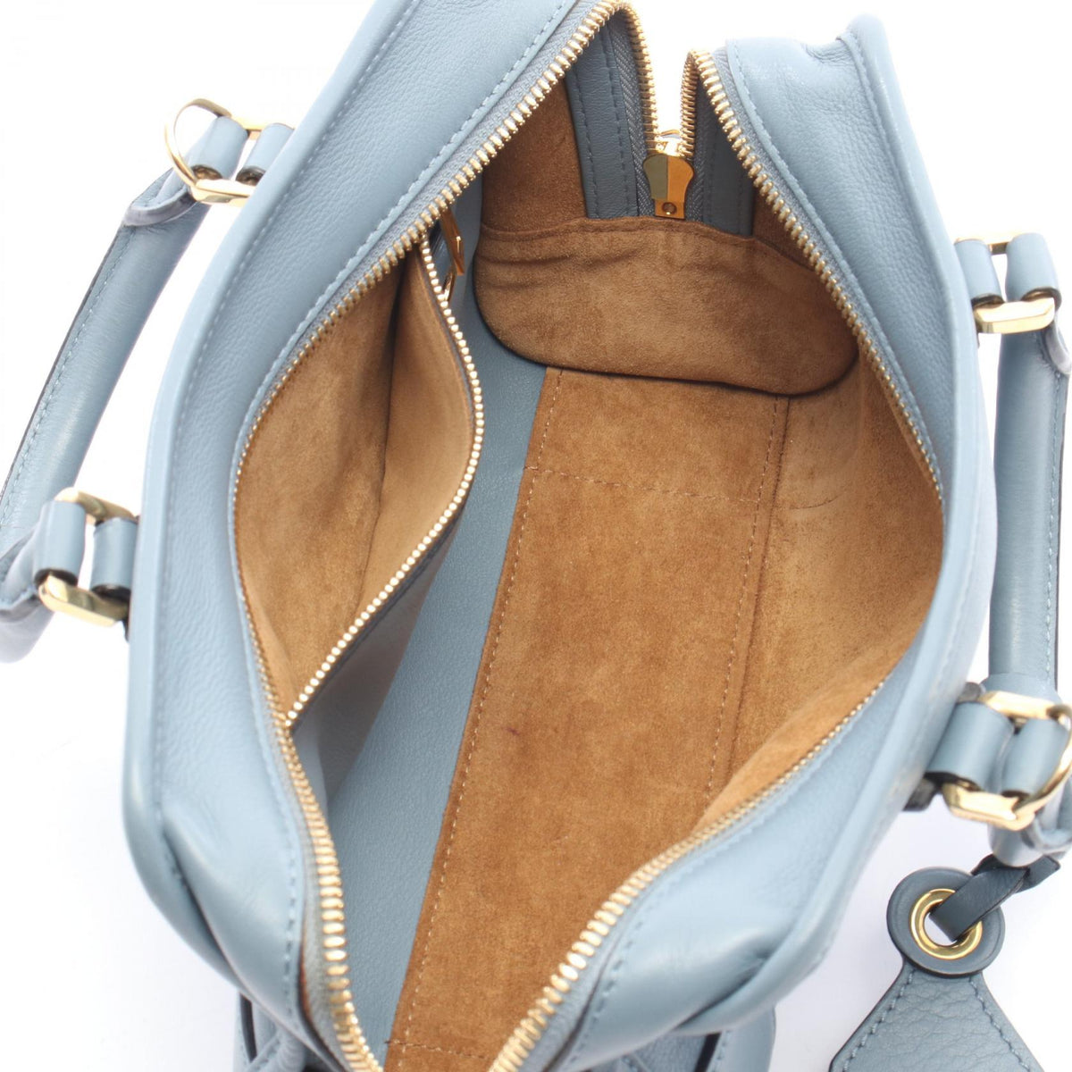 LOEWE Amazona 23 2WAY Handbag Blue leather 2101219968360