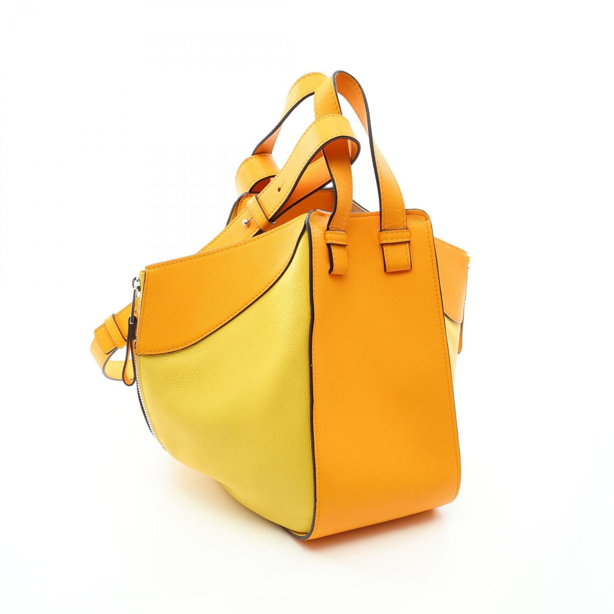 LOEWE Hammock Bag Small 2-Way Handbag Orange/Yellow leather 2101219964997