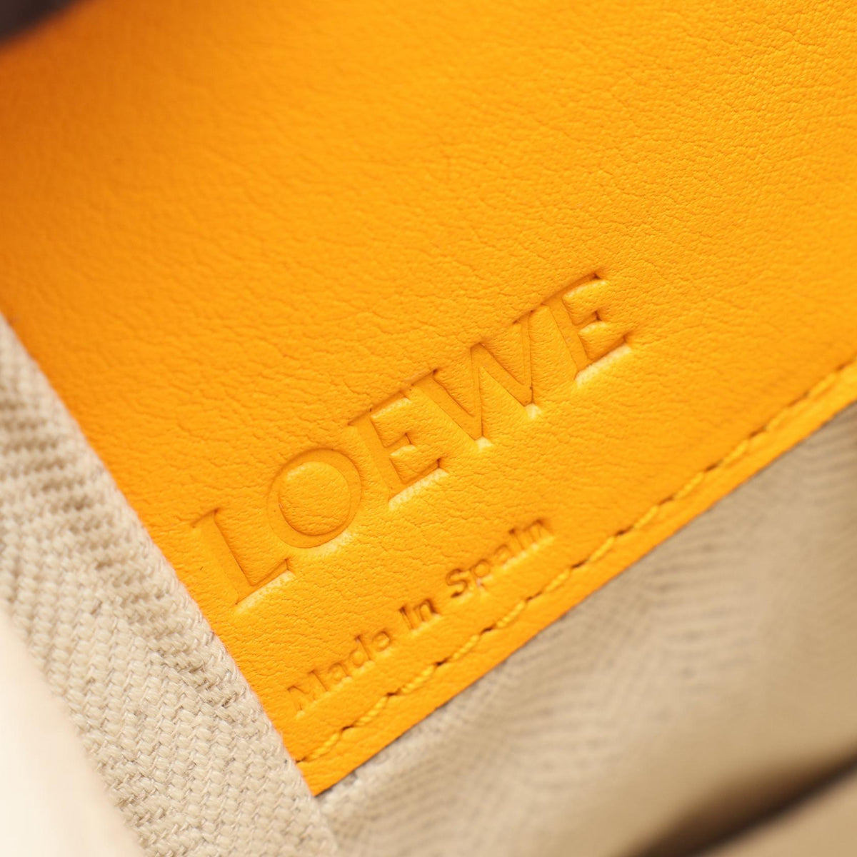 LOEWE Hammock Bag Small 2-Way Handbag Orange/Yellow leather 2101219964997