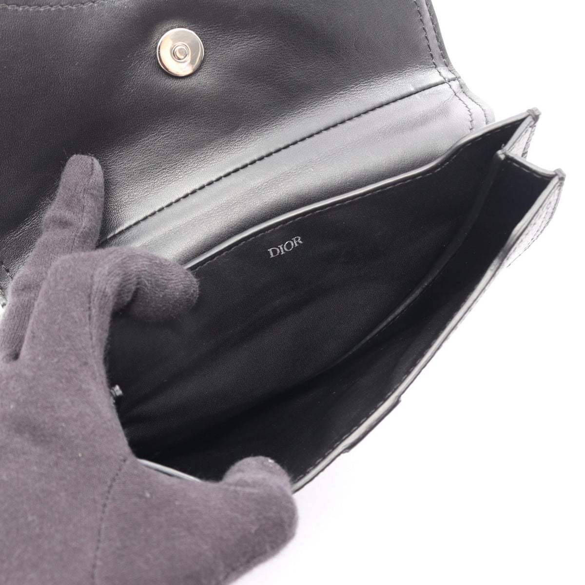 Dior Saddle bag Waist bag Black leather 2101219965178