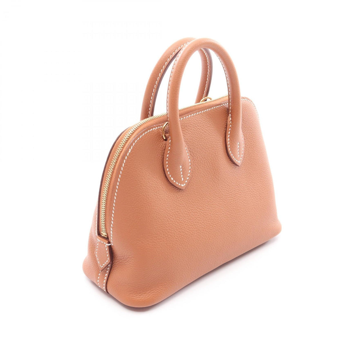 HERMES Bolide1923 Mini 2WAY HandbagGold Gold Brown Evercolor leather leather Evercolor leather 2101219965413