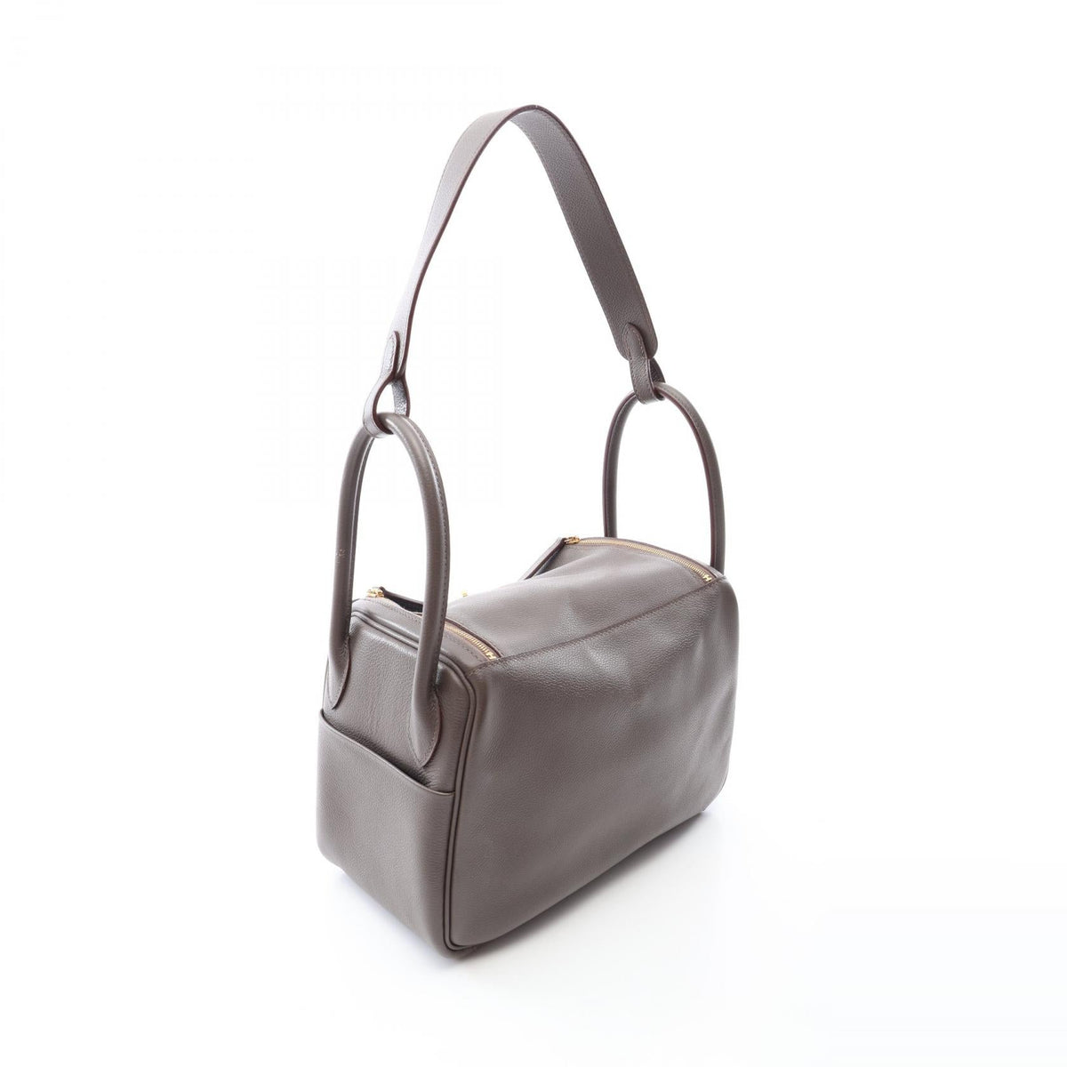 HERMES Lindy 26 Etain Shoulder Bag Gray Evercalf leather Calfskin (cowhide) 2101219965697