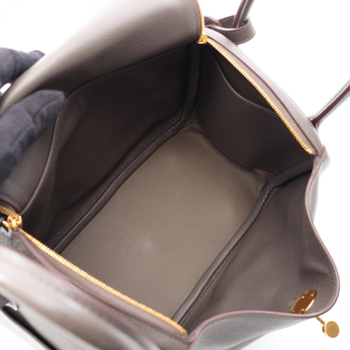 HERMES Lindy 26 Etain Shoulder Bag Gray Evercalf leather Calfskin (cowhide) 2101219965697