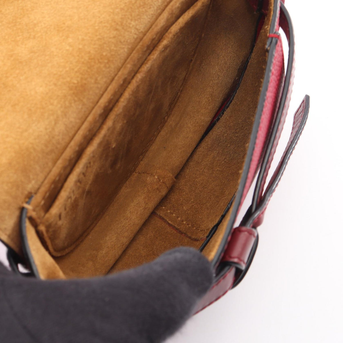LOEWE gate bag mini Shoulder Bag Red/Bordeaux leather 2101219966335