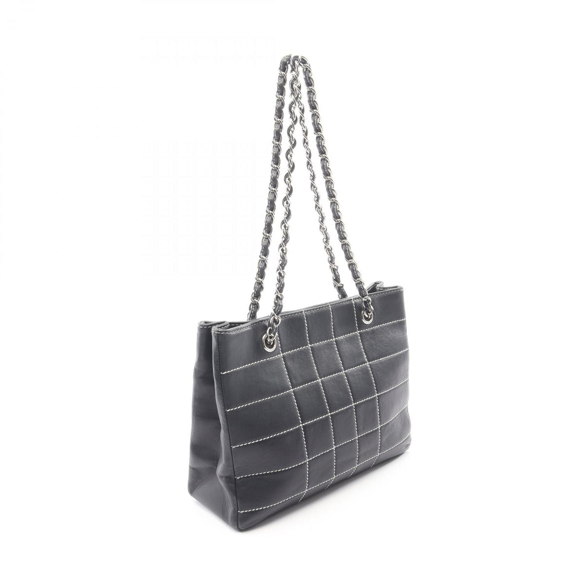 CHANEL Navy Chocolate bar leather 2101219966649