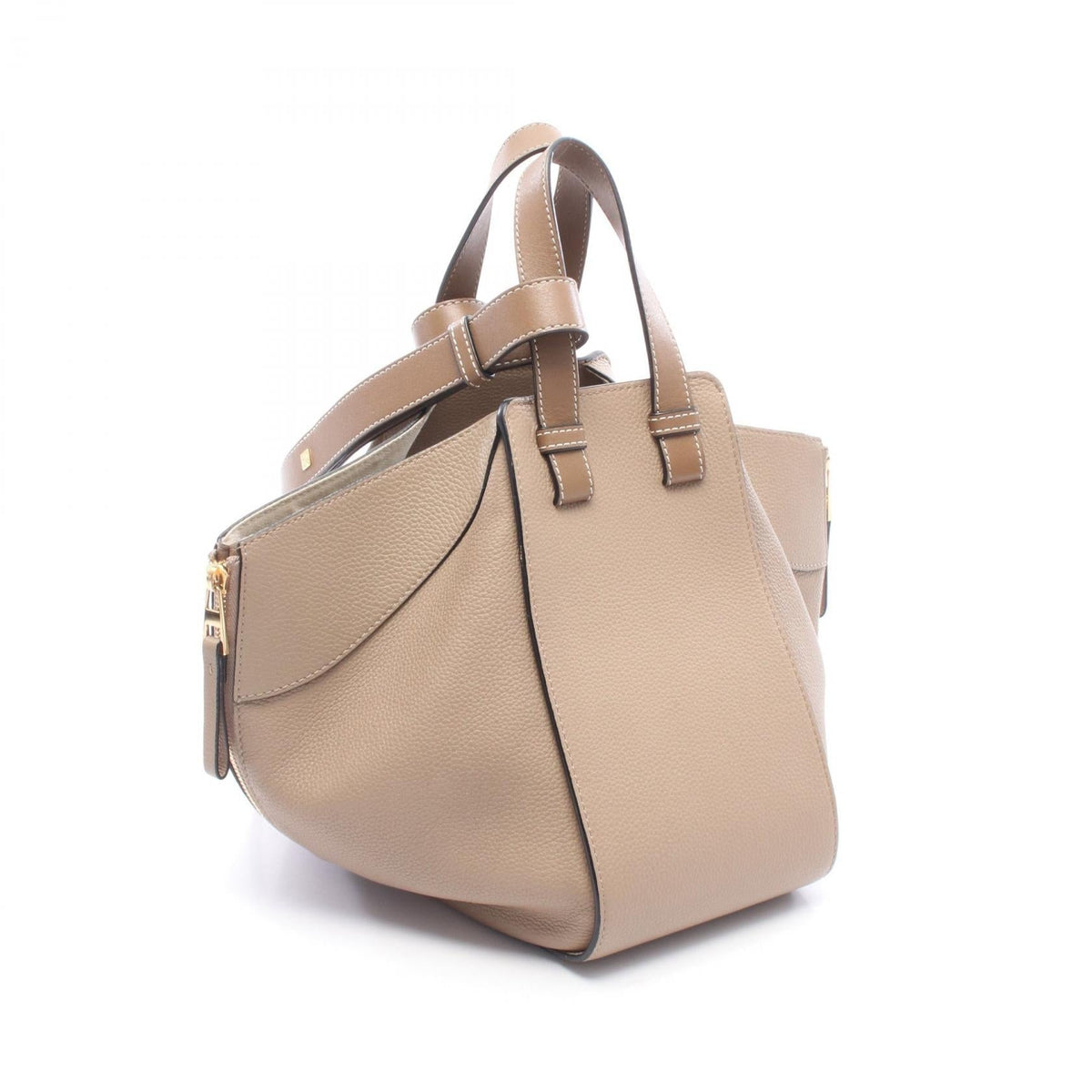 LOEWE HAMMOCK SMALL Handbag Beige leather 2101219966670