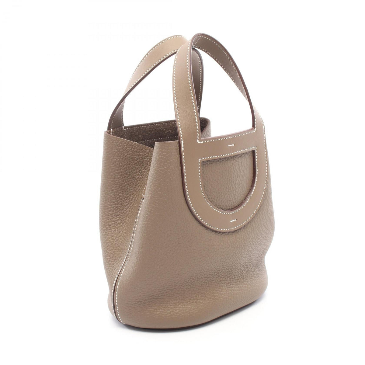 HERMES in the loop 18 HandbagEtoupe Grey Etoupe Grey Gray Taurillon Clemence leather Taurillon Clemence 2106800634273