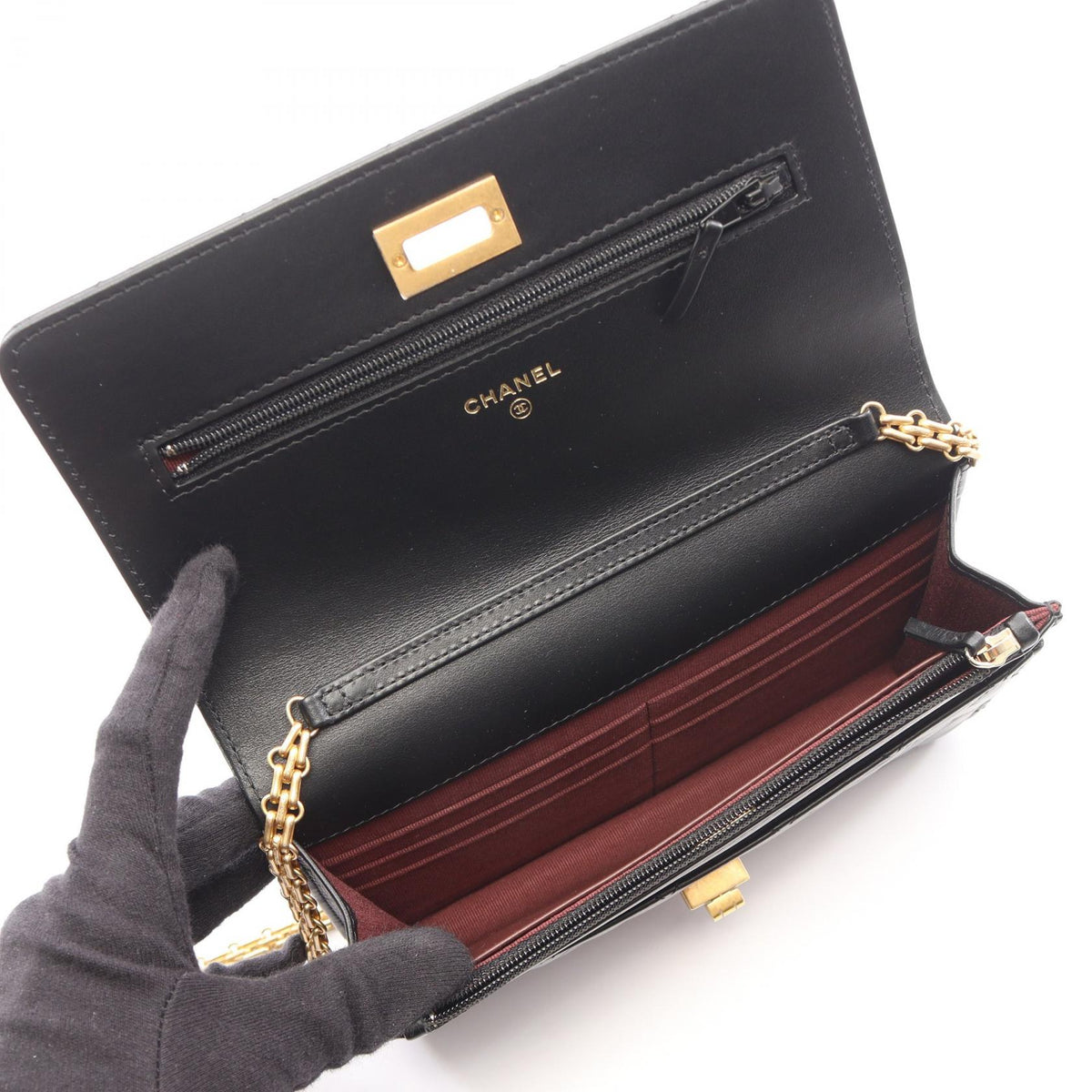 CHANEL Black 2.55 Matelasse Mini Calfskin (cowhide) 2101219957661