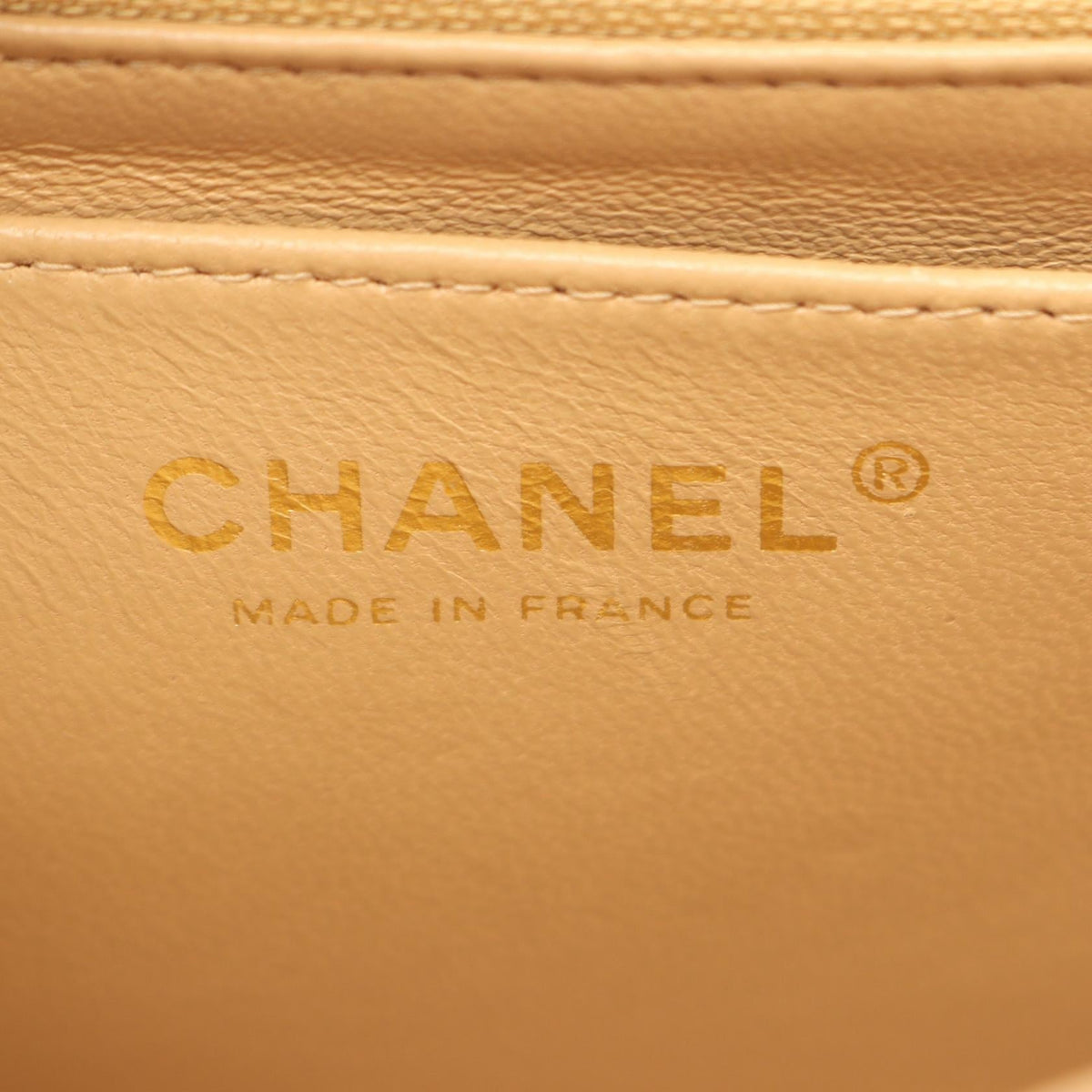 CHANEL Beige Mini Matelasse Grained Calfskin leather 2101219957760