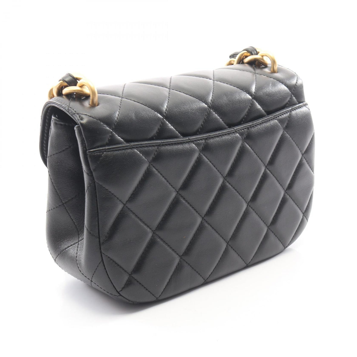CHANEL Black Matelasse Lambskin (sheep leather) 2101219957784