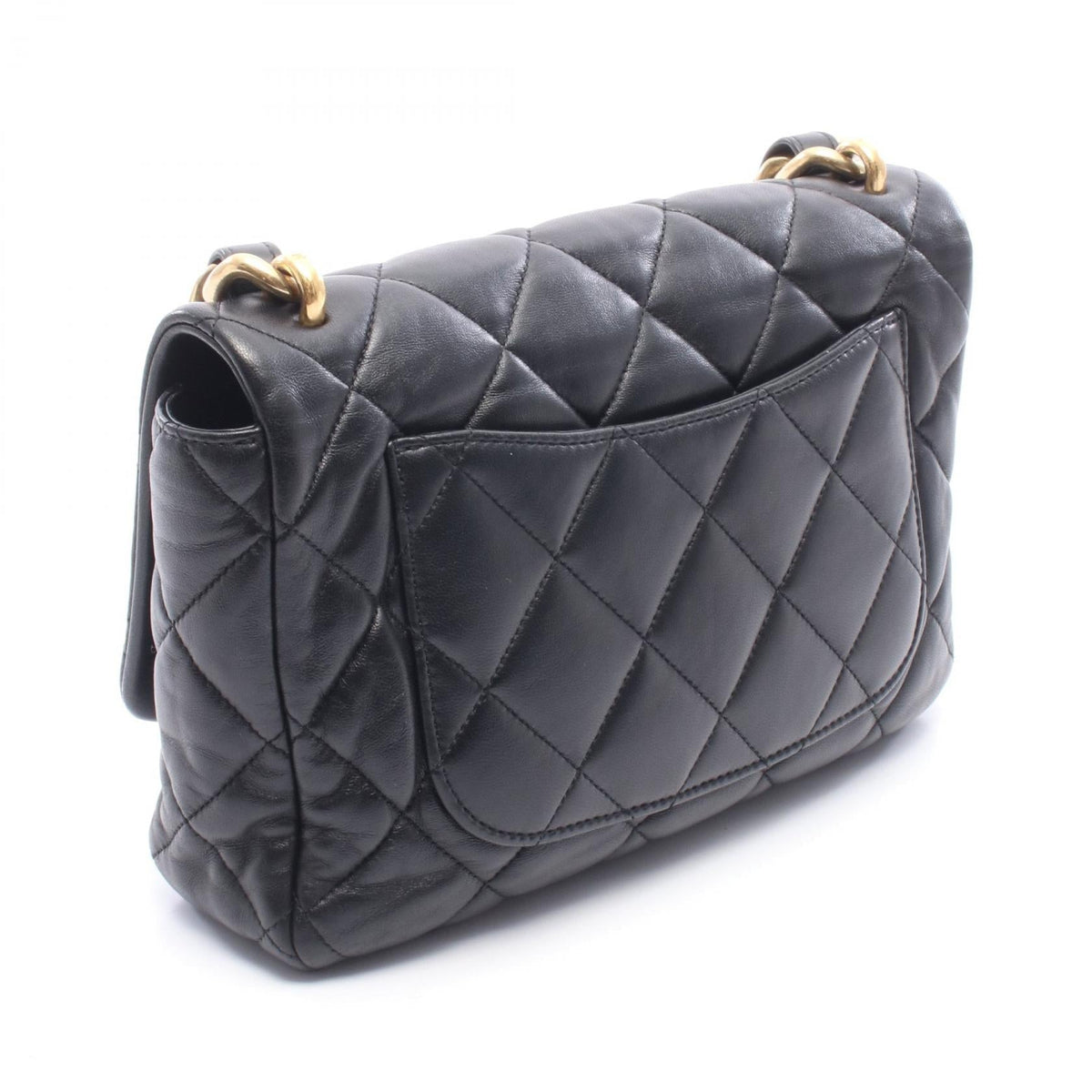CHANEL Black Matelasse Lambskin (sheep leather) 2101219957791