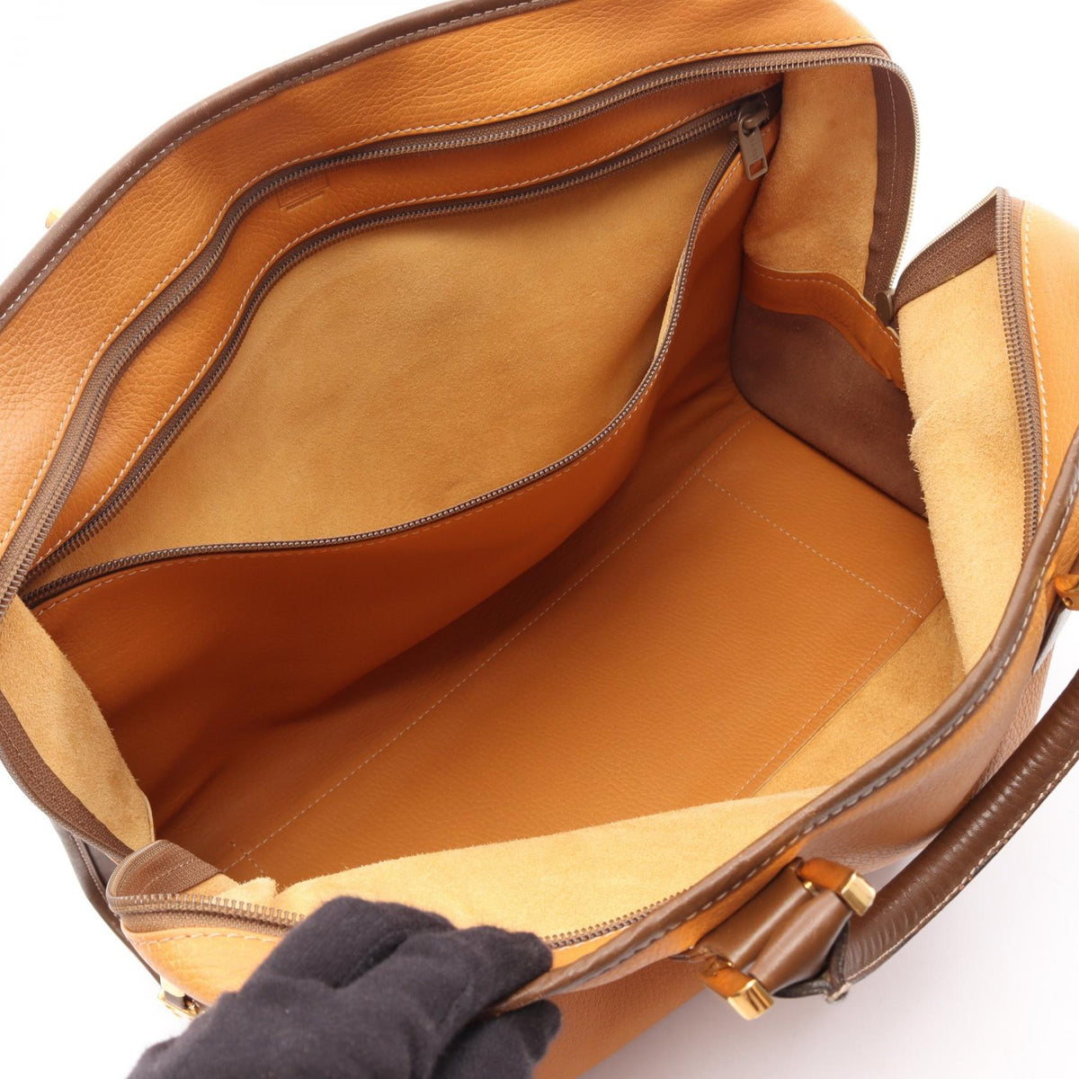 LOEWE Amazona 40 Handbag Brown leather 2101219956701