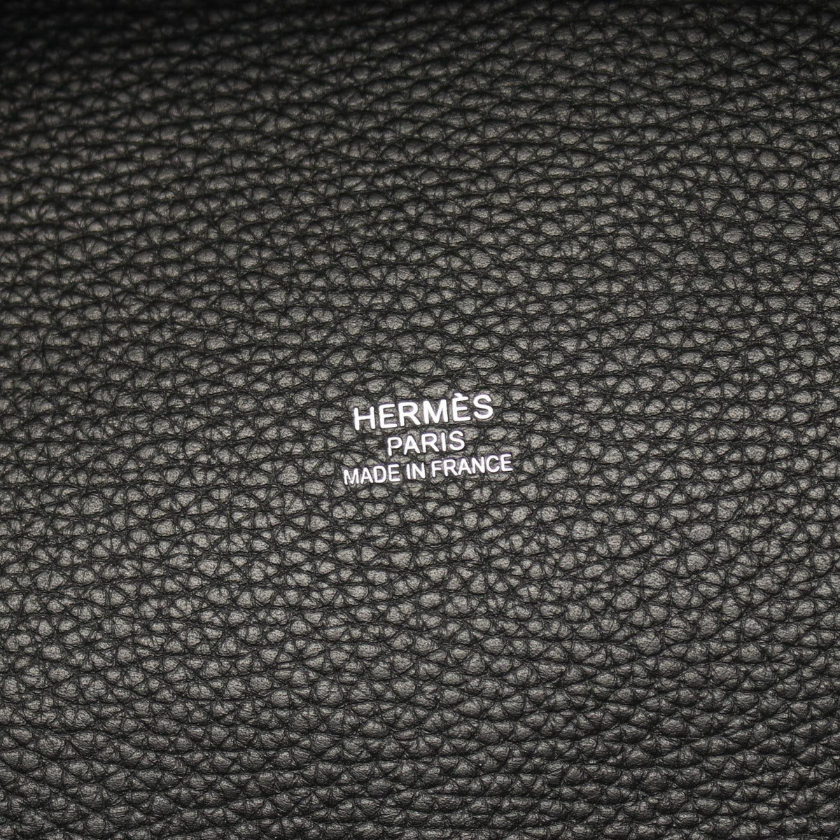 HERMES Pure Sangle MM Tote BagNoir Black Noir Black Black/Brown Towar Military canvas Toile Military / Taurillon Clemence 2101219957289
