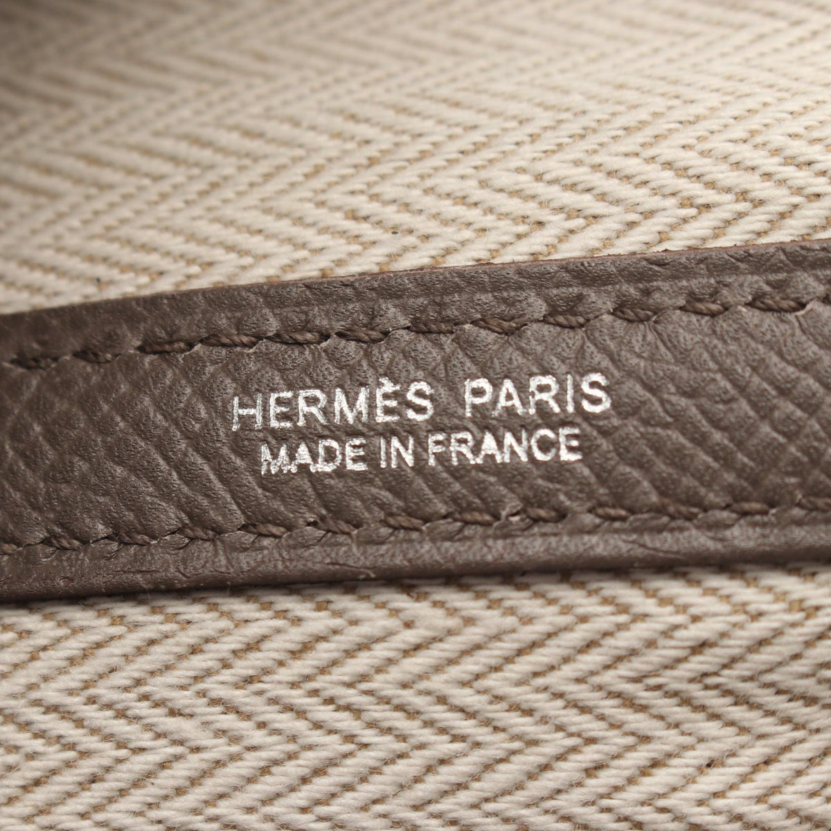 HERMES Garden party TPM Tote BagEtain Etain Beige Epsom leather Calfskin (cowhide) Epsom 2101219956329