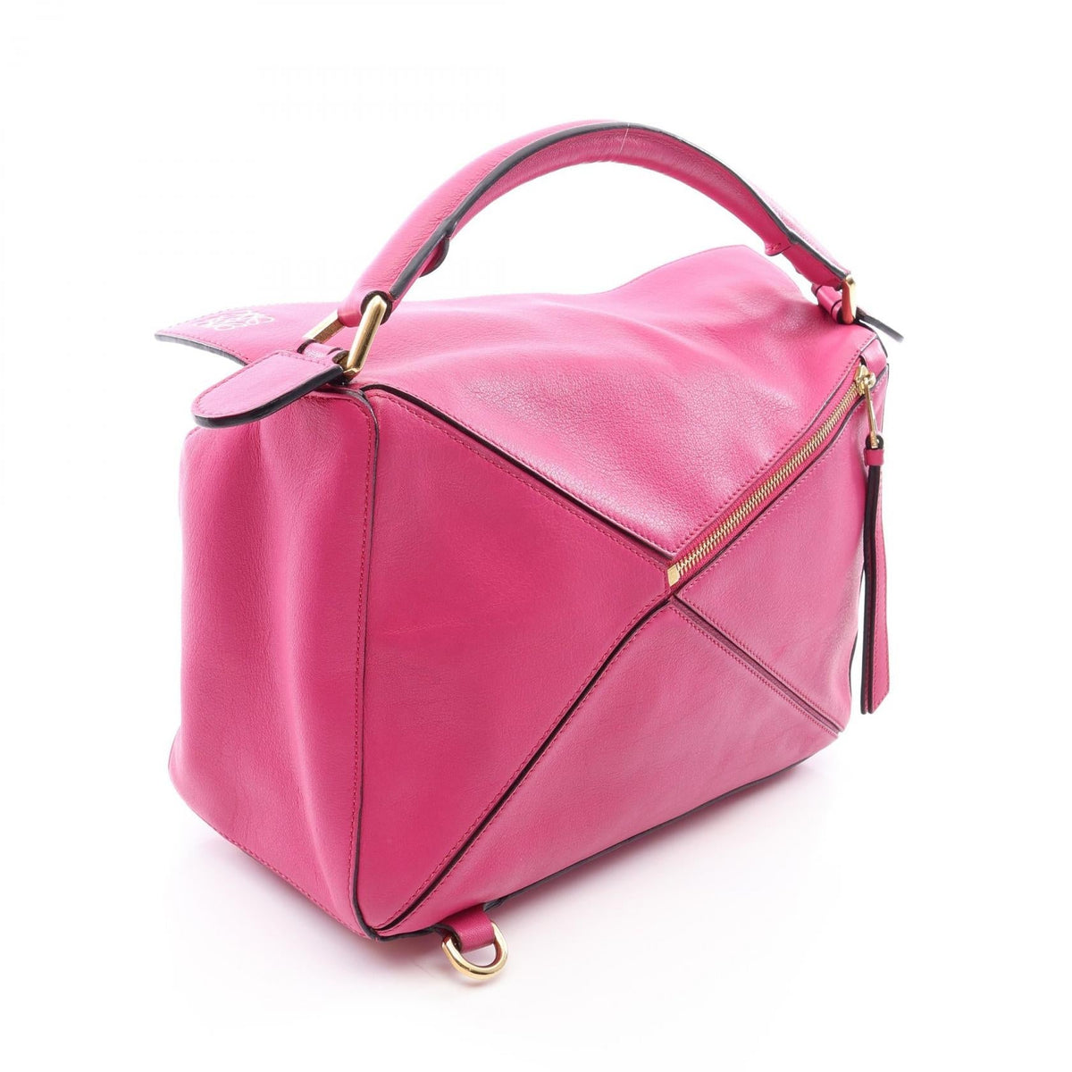 LOEWE Puzzle Bag Medium 2WAY Handbag Pink leather 2101219955902