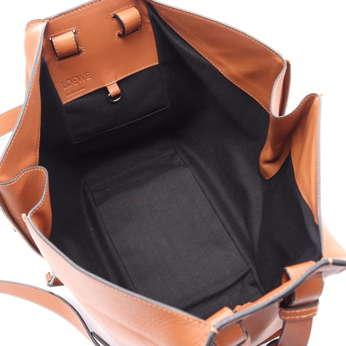 LOEWE HAMMOCK SMALL (2-Way Hammock) Handbag Brown leather 2101219955926