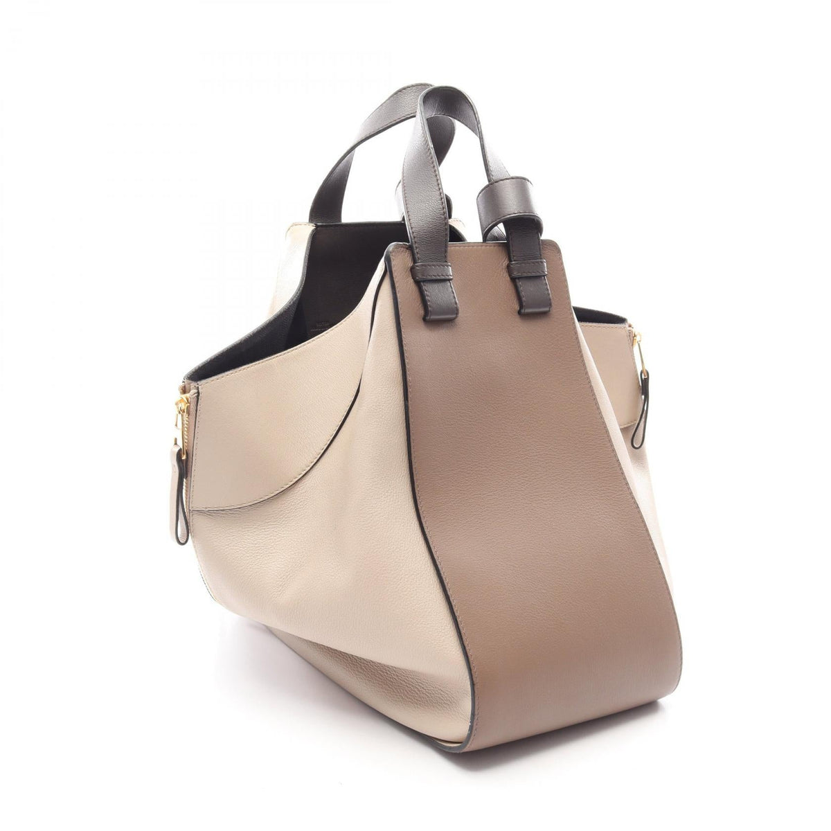 LOEWE HAMMOCK MEDIUM 2-WAY Hammock Handbag Beige/Gray/Brown leather 2101219955933