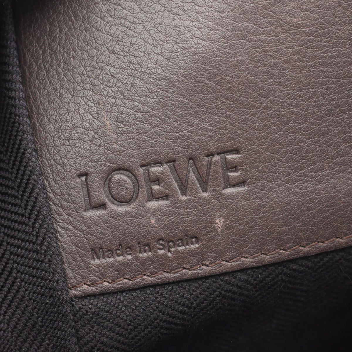 LOEWE HAMMOCK MEDIUM 2-WAY Hammock Handbag Beige/Gray/Brown leather 2101219955933