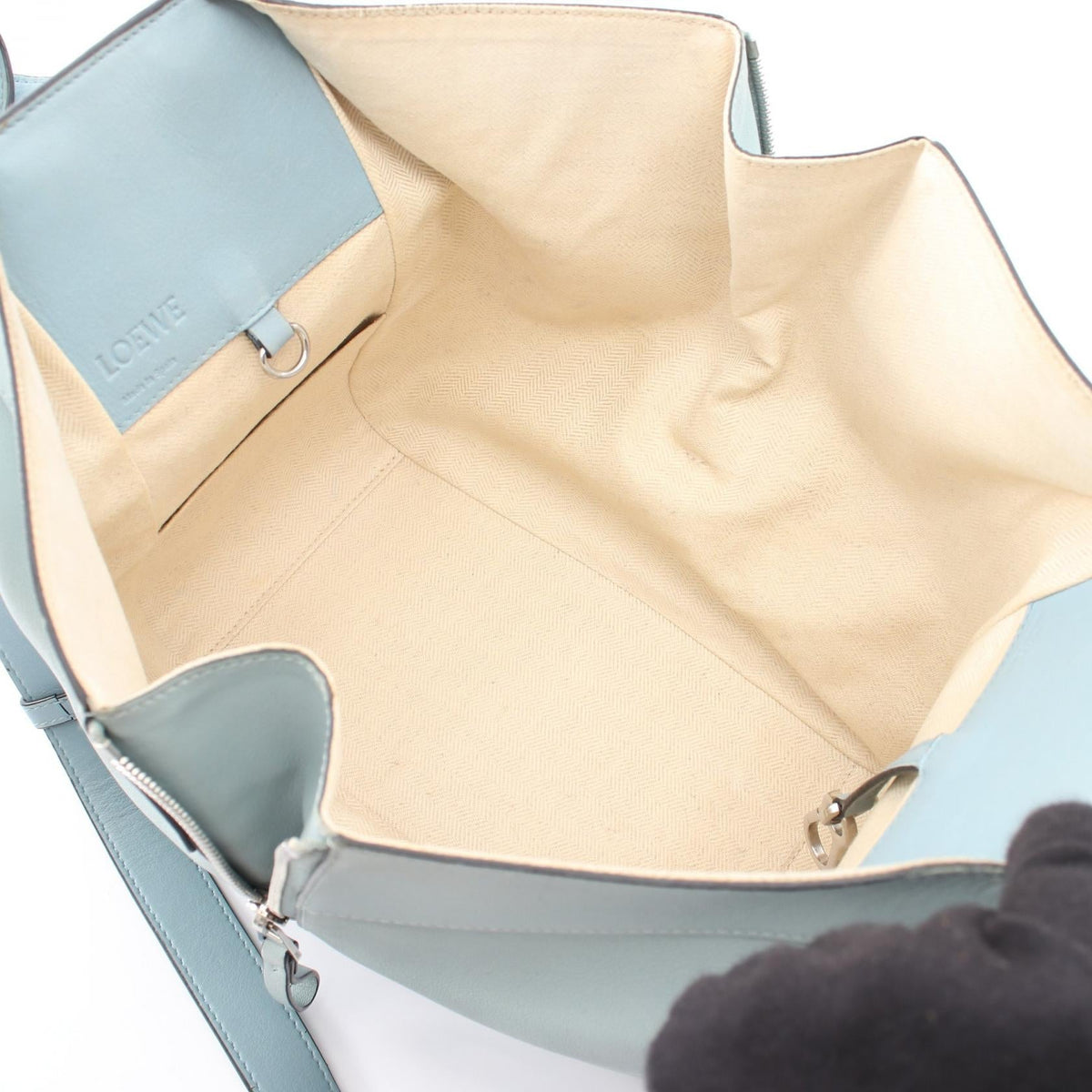 LOEWE HAMMOCK SMALL (2-Way Hammock) Handbag Blue leather 2101219955940