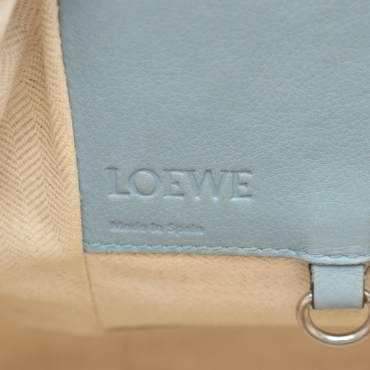 LOEWE HAMMOCK SMALL (2-Way Hammock) Handbag Blue leather 2101219955940