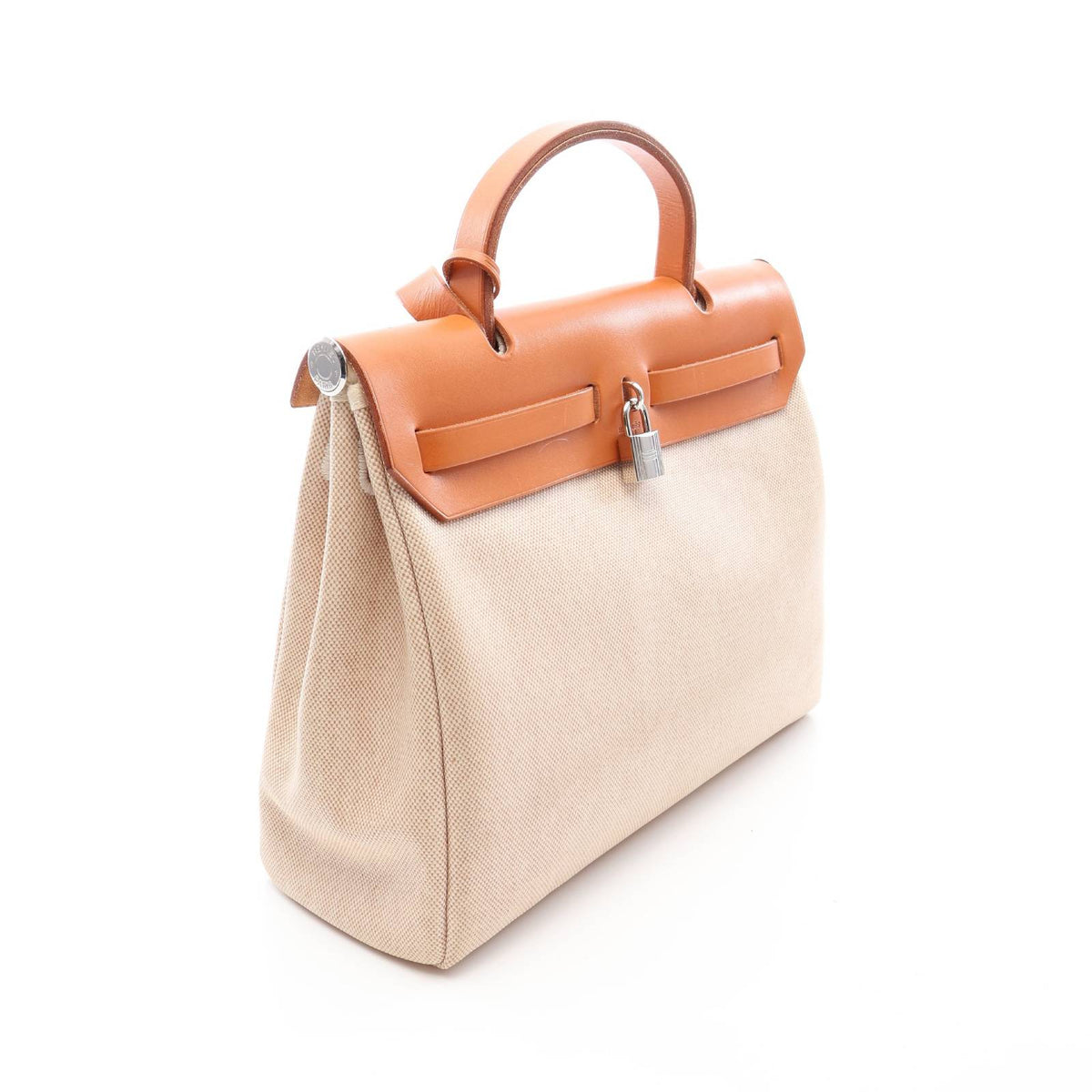 HERMES Ailebag PM Ecru Natural 2WAY Handbag Beige/Brown Vache leather hunter Other Vache leather Hunter / Toile H 2101219965673