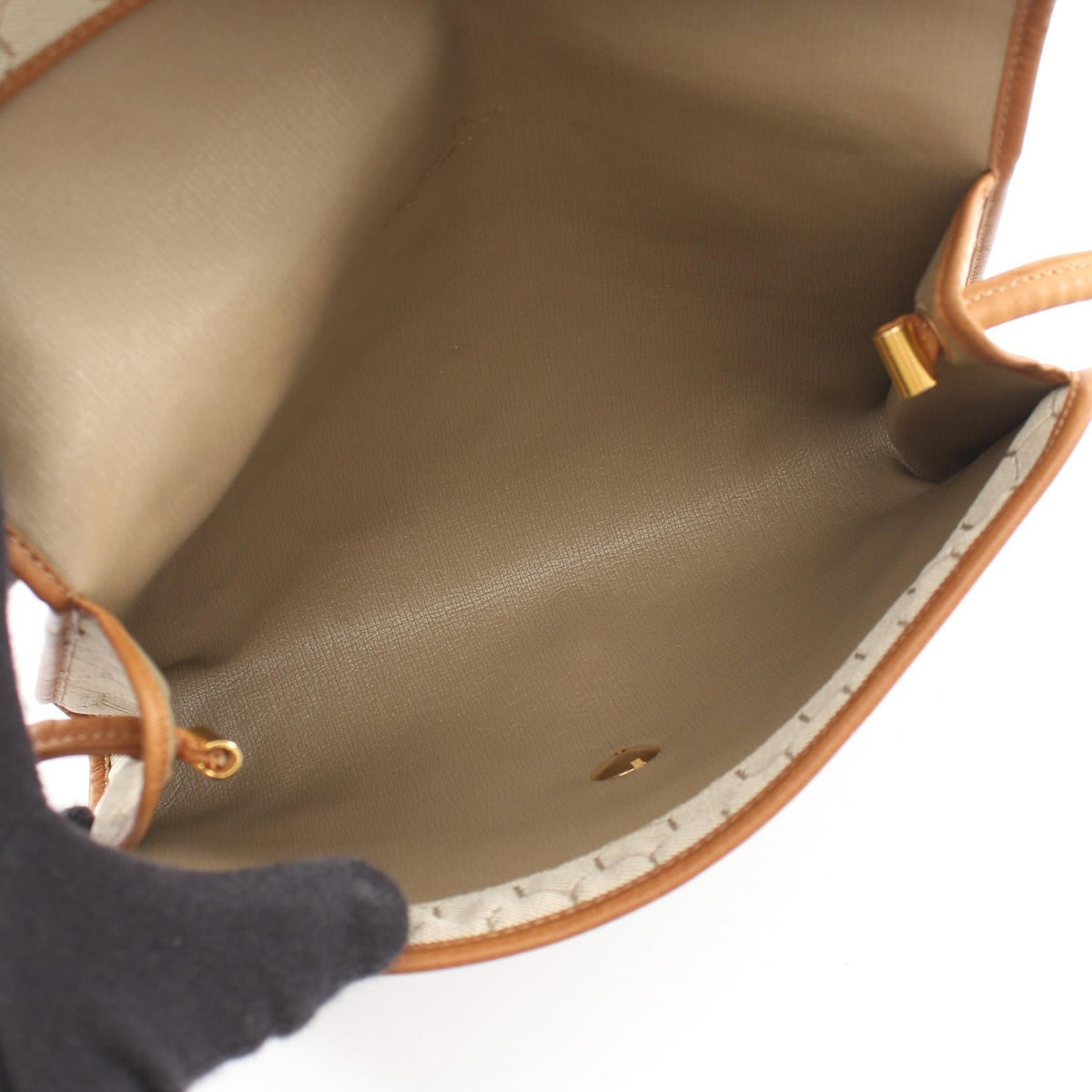 Dior Honeycomb Shoulder Bag Beige/Brown PVC coated canvas leather 2101219951256