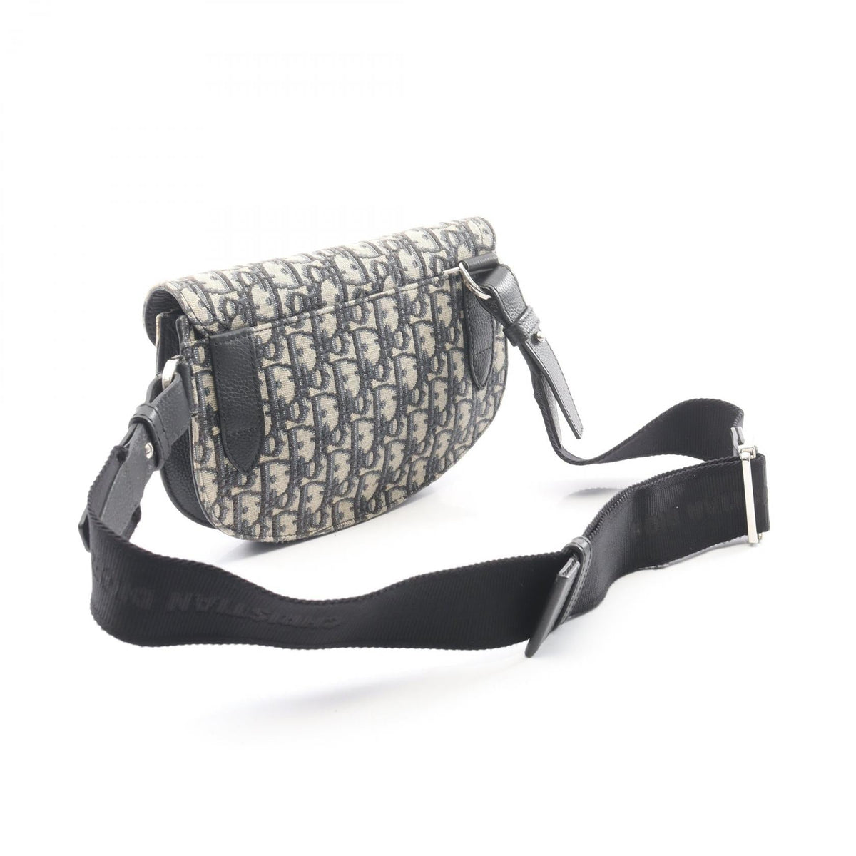 Dior SADDLE Oblique Waist bag Body bag Beige/Navy canvas�leather 1ADPO325YKY 2101219947402
