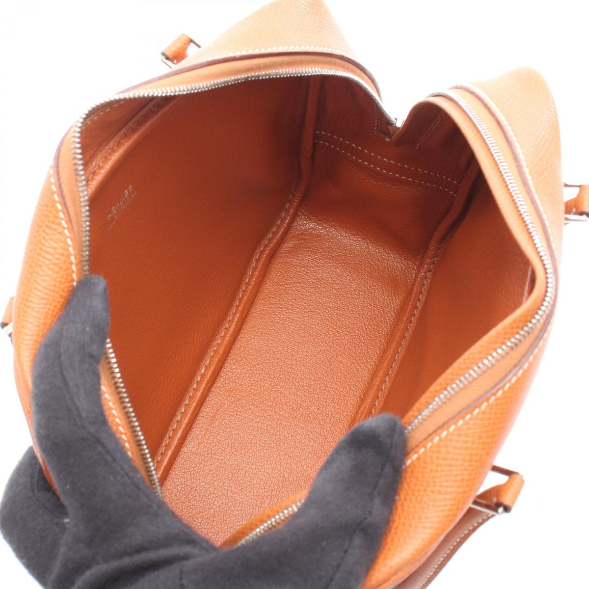 HERMES Mini Plume 20 Brique Handbag Brown Epsom Other Epsom 2101219947655