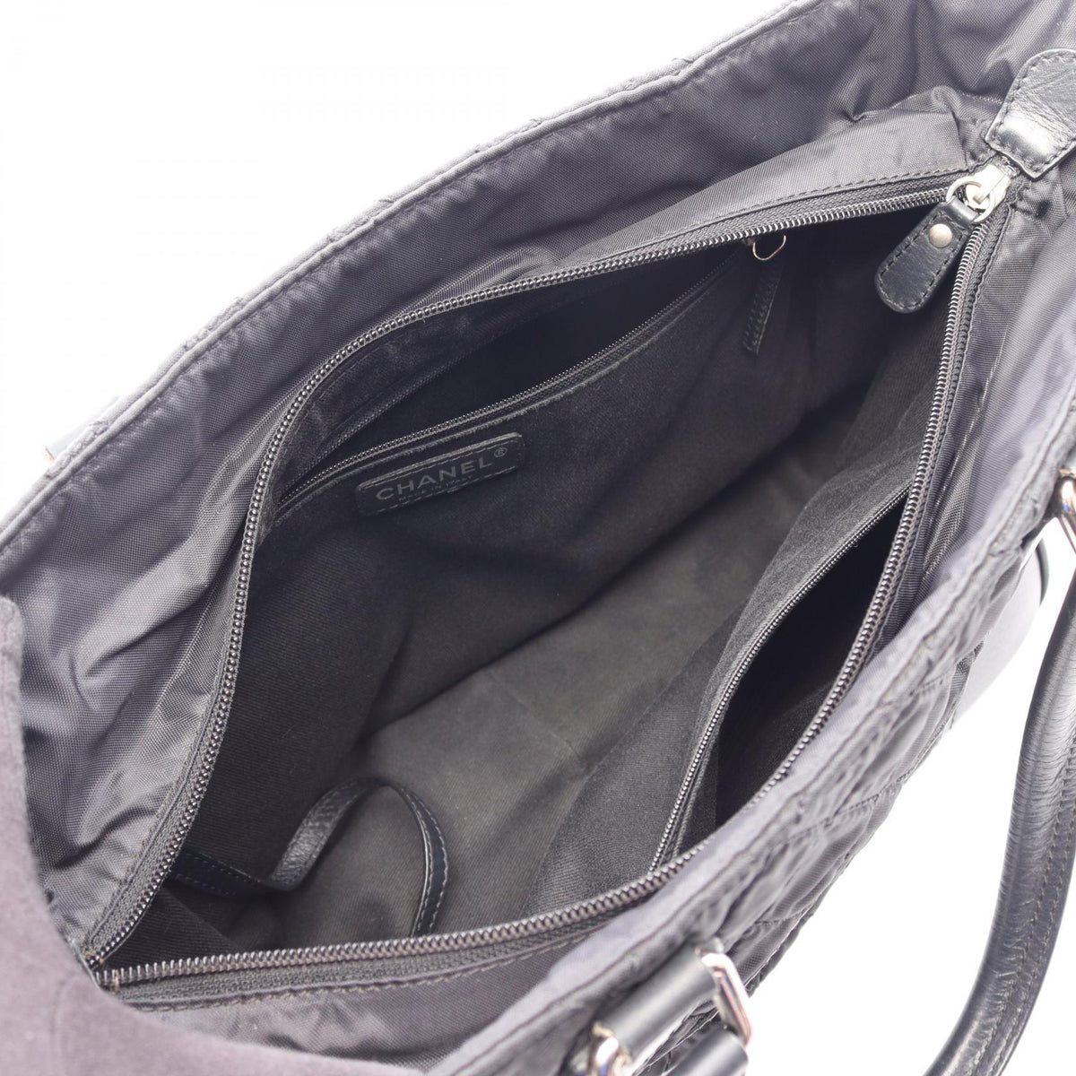 CHANEL Black Paris New York Line Nylon�leather A33100 2120300052634