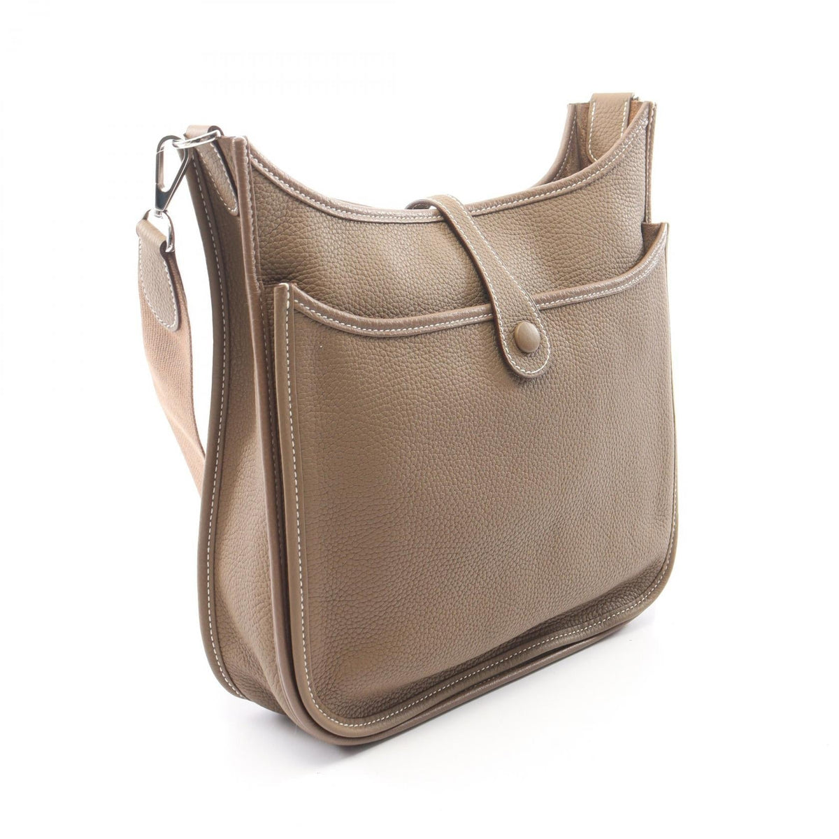 HERMES Evelyne 3 Troyes PM Shoulder BagEtoupe Grey Etoupe Grey Gray Taurillon Clemence leather Taurillon Clemence 2101219950747