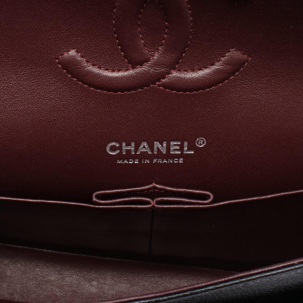 CHANEL Black Matelasse W flap Calfskin (cowhide) 2101219950907