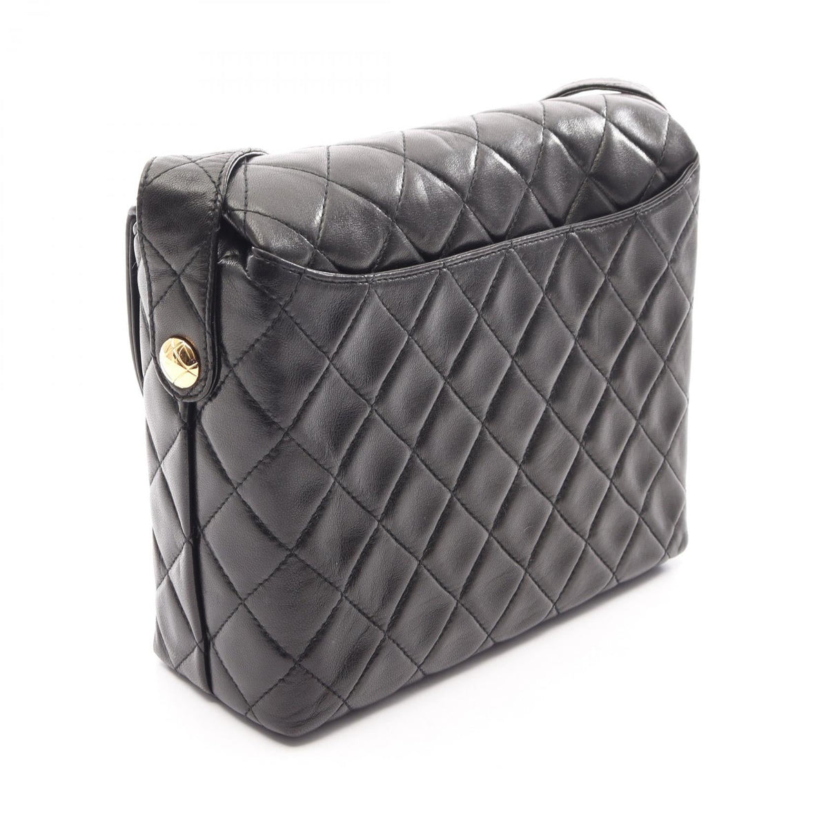 CHANEL Black Matelasse Lambskin (sheep leather) 2101219950976
