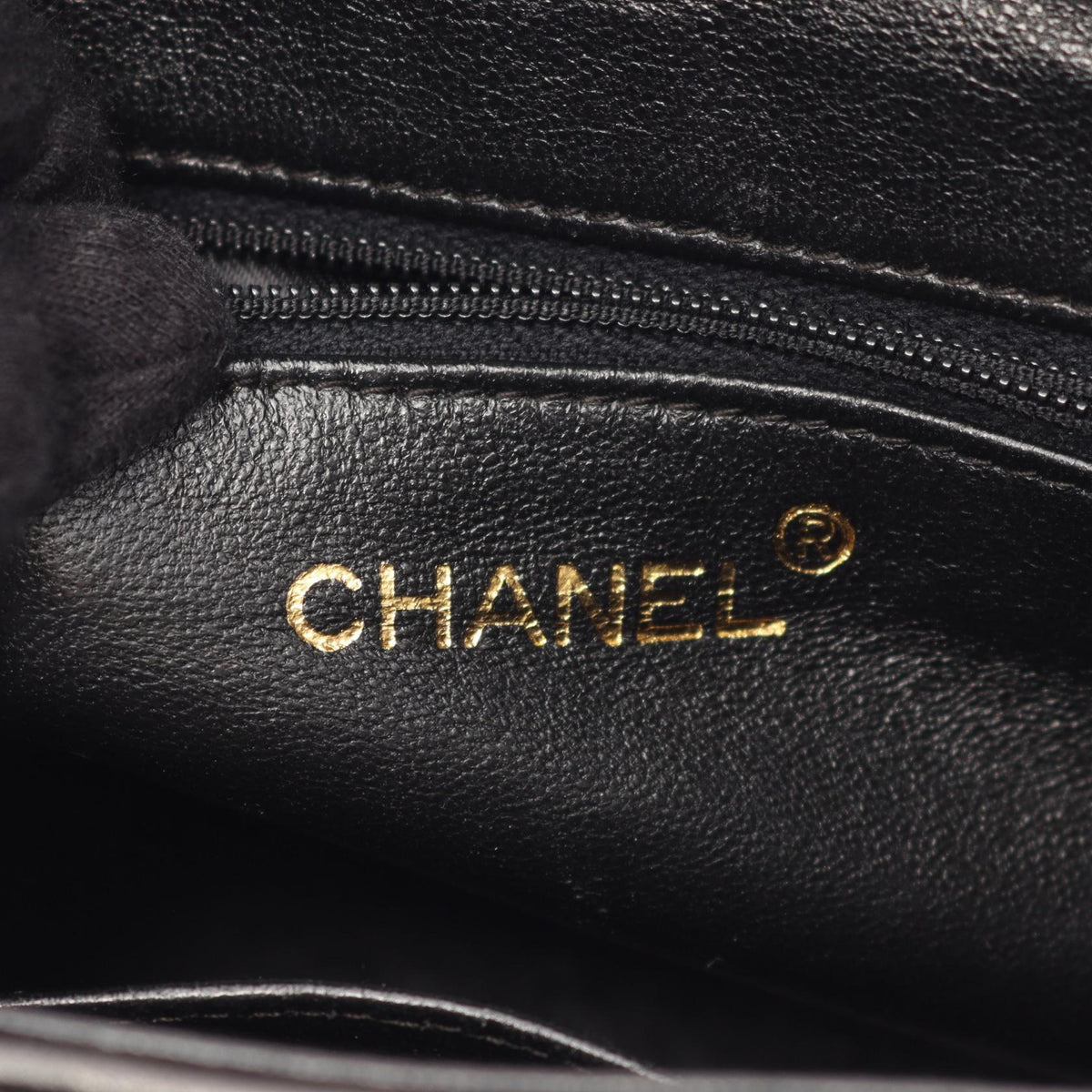 CHANEL Black Matelasse Lambskin (sheep leather) 2101219950976