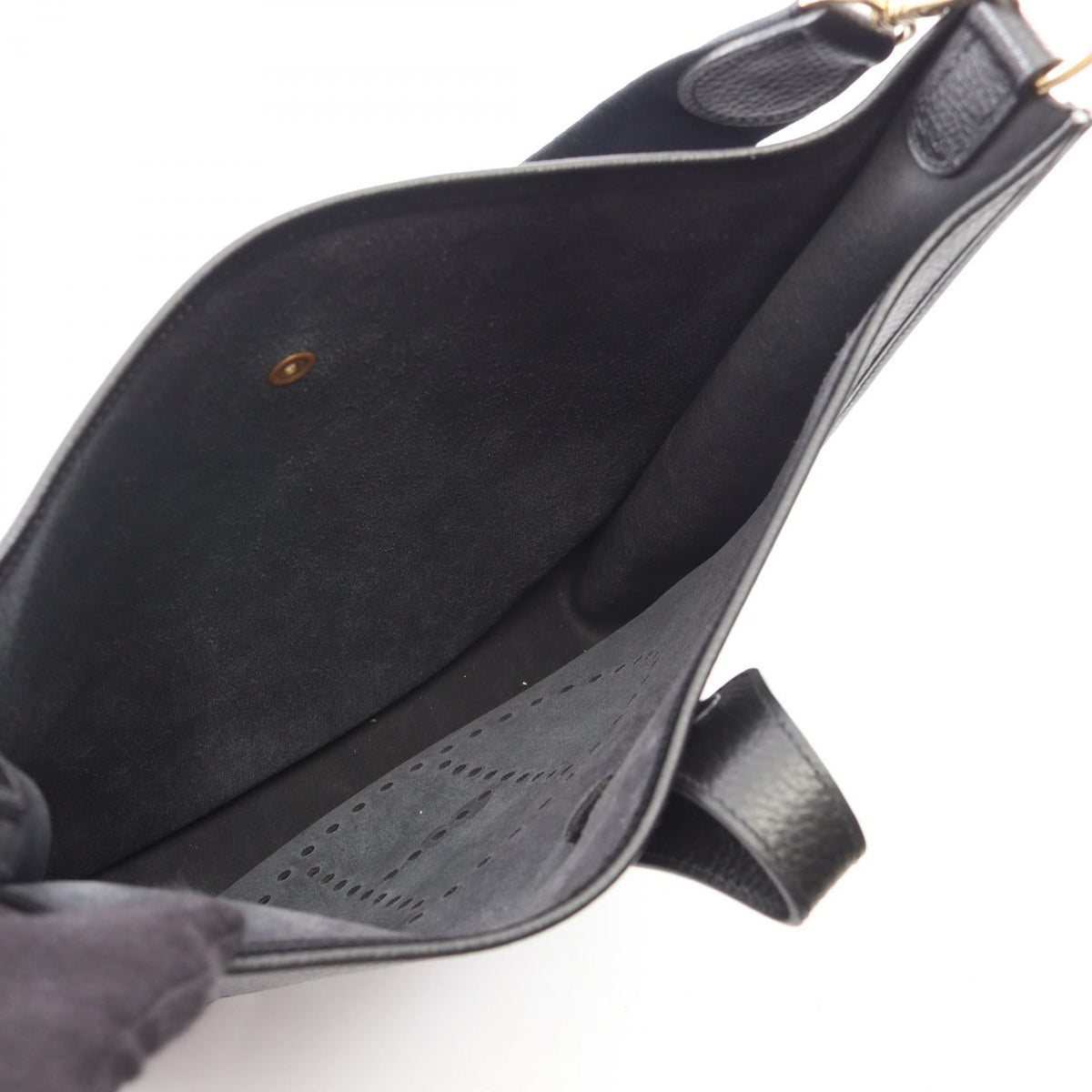 HERMES Evelyne 1 Anne GM Shoulder Bag Black Ardennes leather leather Ardennes leather 2120100033222