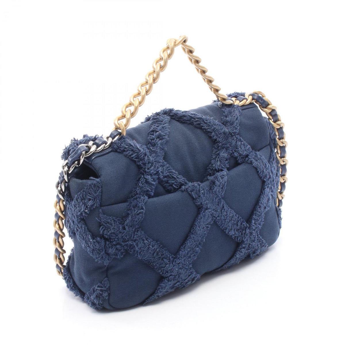 CHANEL Navy 19 dix-neuf 19 Matelasse canvas AS1160 2101219946429