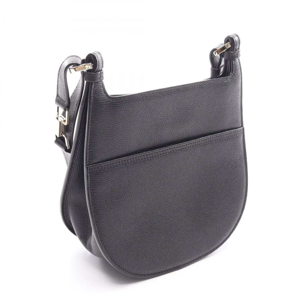 Valextra Hobo Weekend Shoulder Bag Black leather 2101219946733