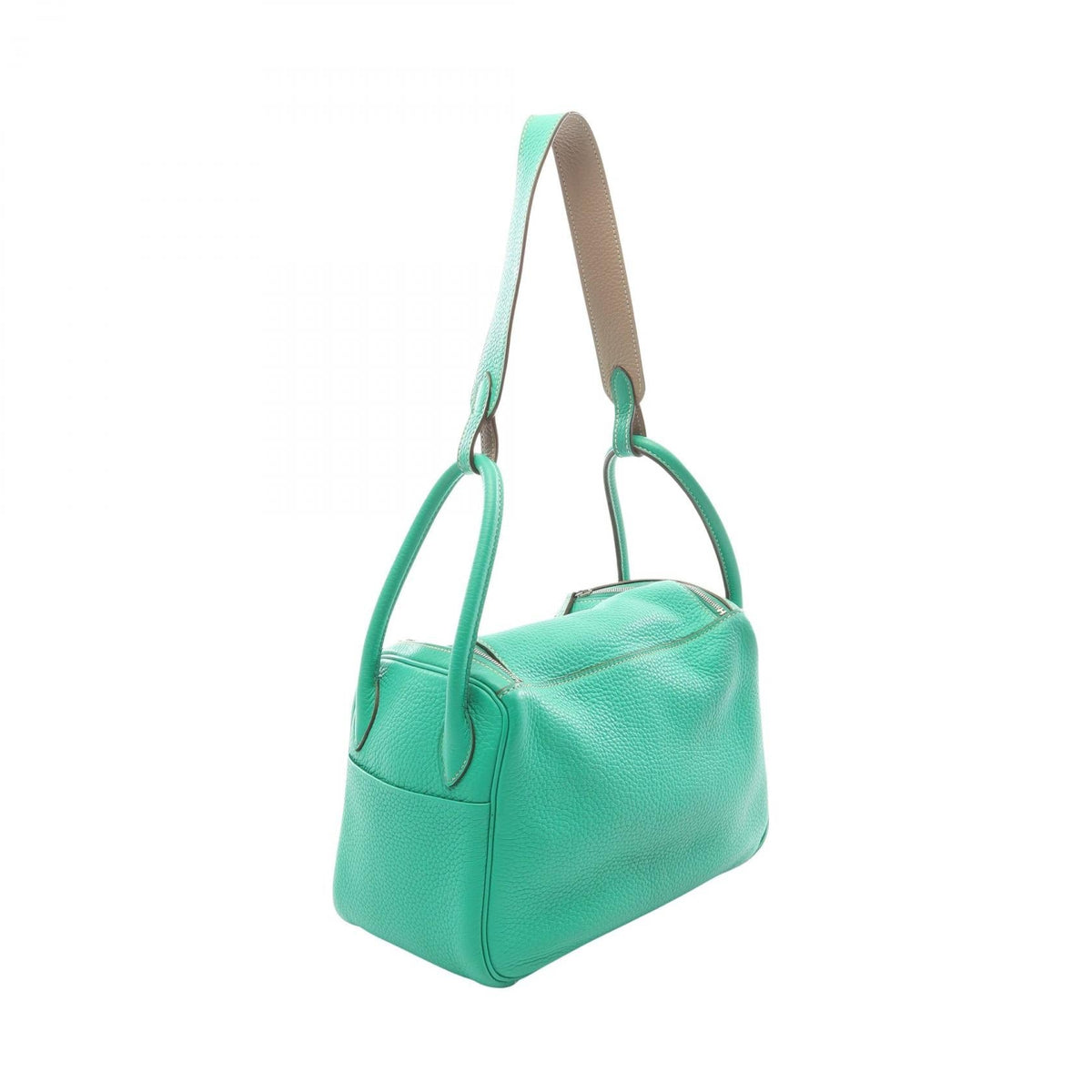 HERMES Lindy 26 Verso Menthe Gris tourterelle Shoulder BagMenthe Menthe Green/Beige Taurillon Clemence leather 2101219946771