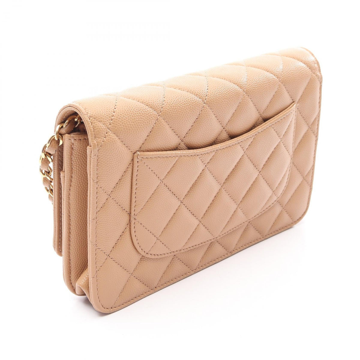 CHANEL Beige Matelasse Calfskin (cowhide) 2107601160619