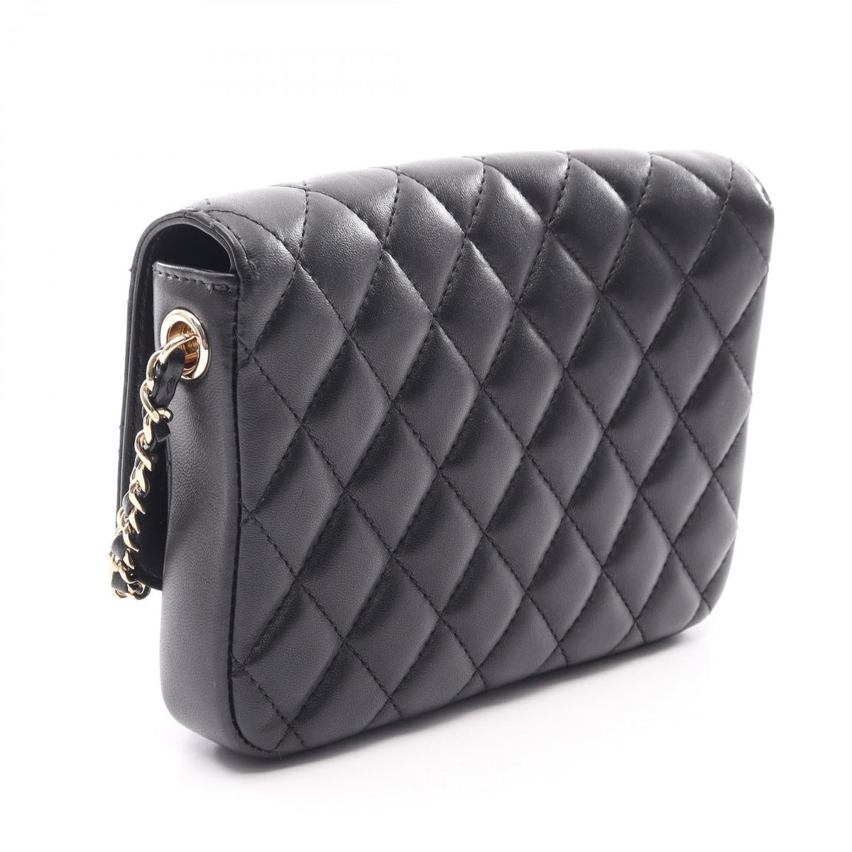 CHANEL Black Matelasse Lambskin (sheep leather) AS0545 2107601160626