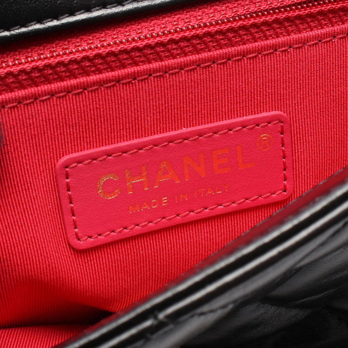 CHANEL Black Matelasse Lambskin (sheep leather) 2107601160633