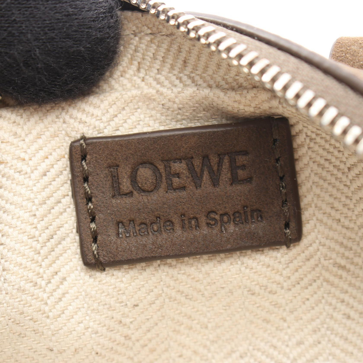 LOEWE Amazona Nano 2WAY Handbag Gray leather C039U96X02 2101219946269