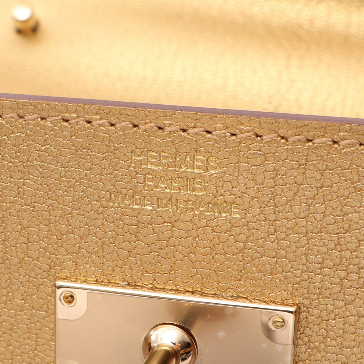 HERMES Kelly To Go Dress Shoulder BagGold Gold Gold Other Chevre Shamquila 2106800633467